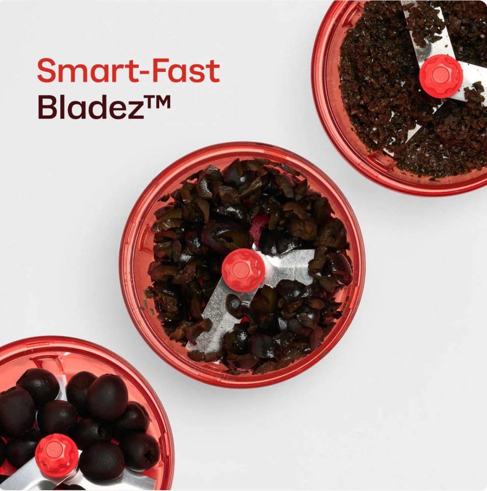 Tupperware Supersonic Chopper Compact, Pull Cord, Chili