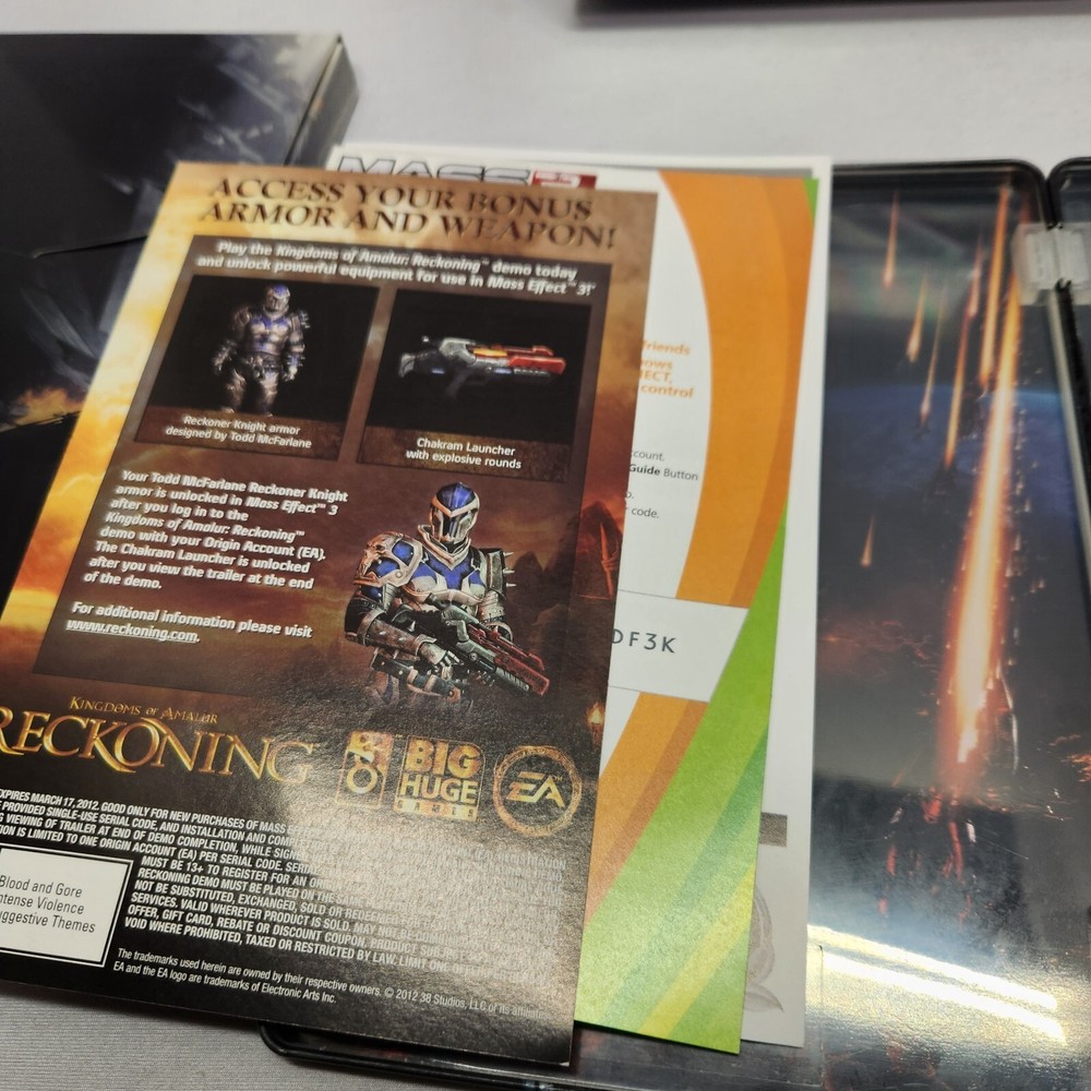 Microsoft Xbox 360 Kinect Sensor Bar with 1 Game Bundle Mass Effect 3 Steelbook