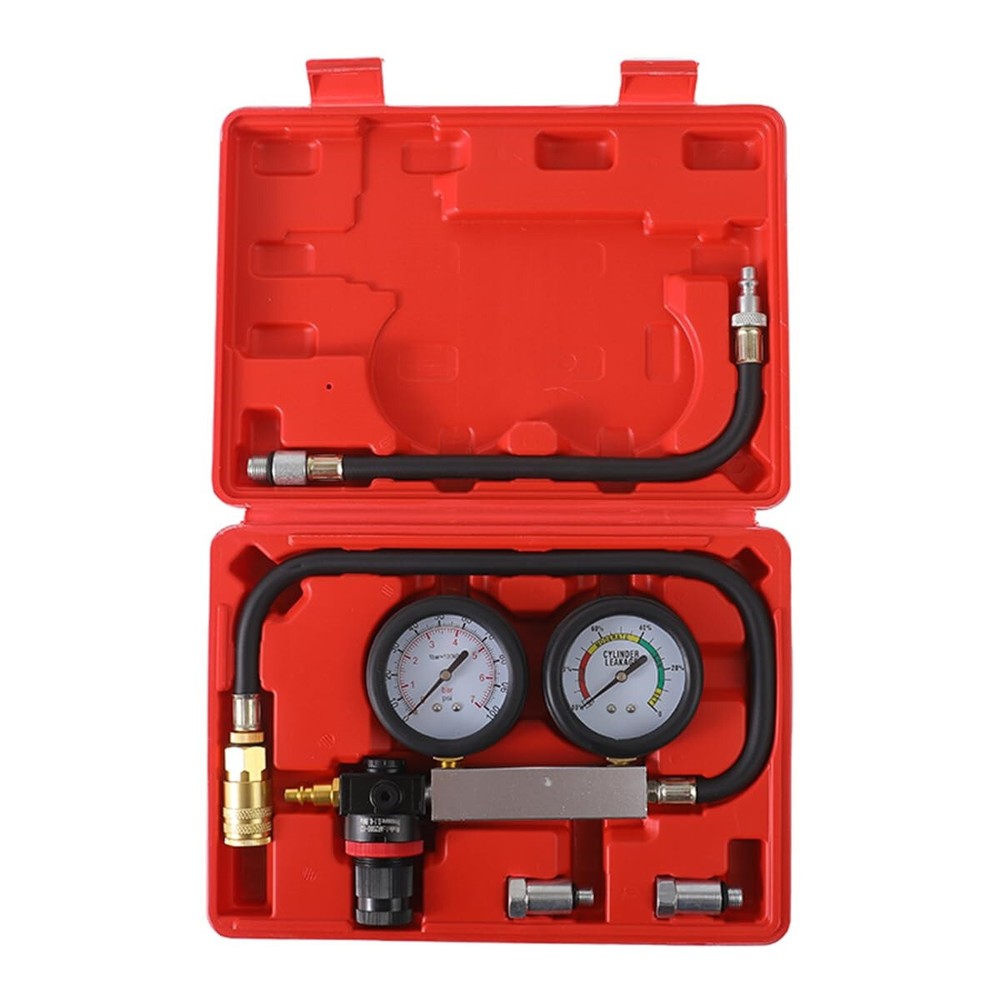 Automotive Cylinder Leak Down Tester Kit Car Engine Compression Leakage Test Set