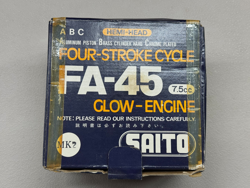 Saito FA-45 Four Stroke Hemi-Head RC Airplane Engine