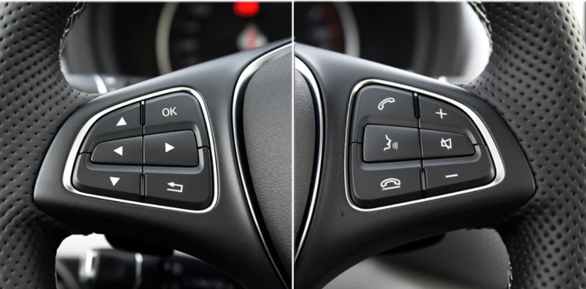 For Benz 2015-2019 W166 C292 1Pair Steering Wheel Cruise Control Switch Button