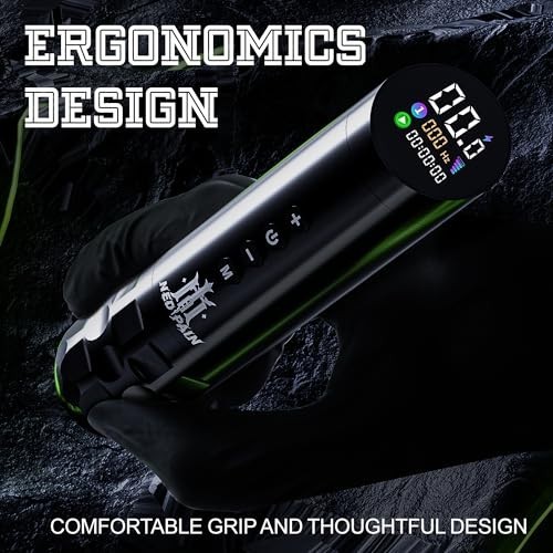 Wireless Tattoo Kit Complete for Beginners Pen Machine with Power Supply Needles