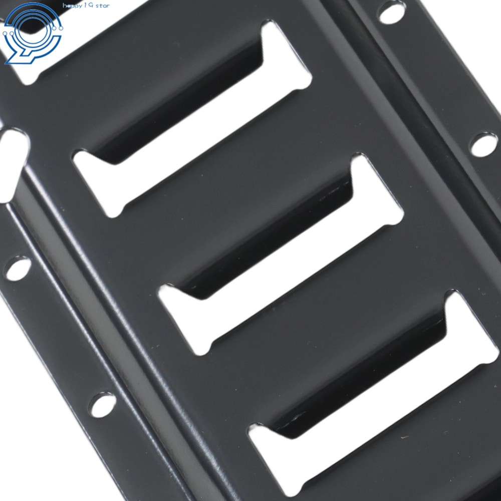 8 Pack 4' E Track Tie Down Rail For Garages Vans Powder-Coat Black Galvanized