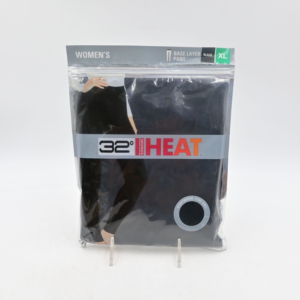 32 Degrees Cool Women's Base Layer Pant Black Size XL Single NIP