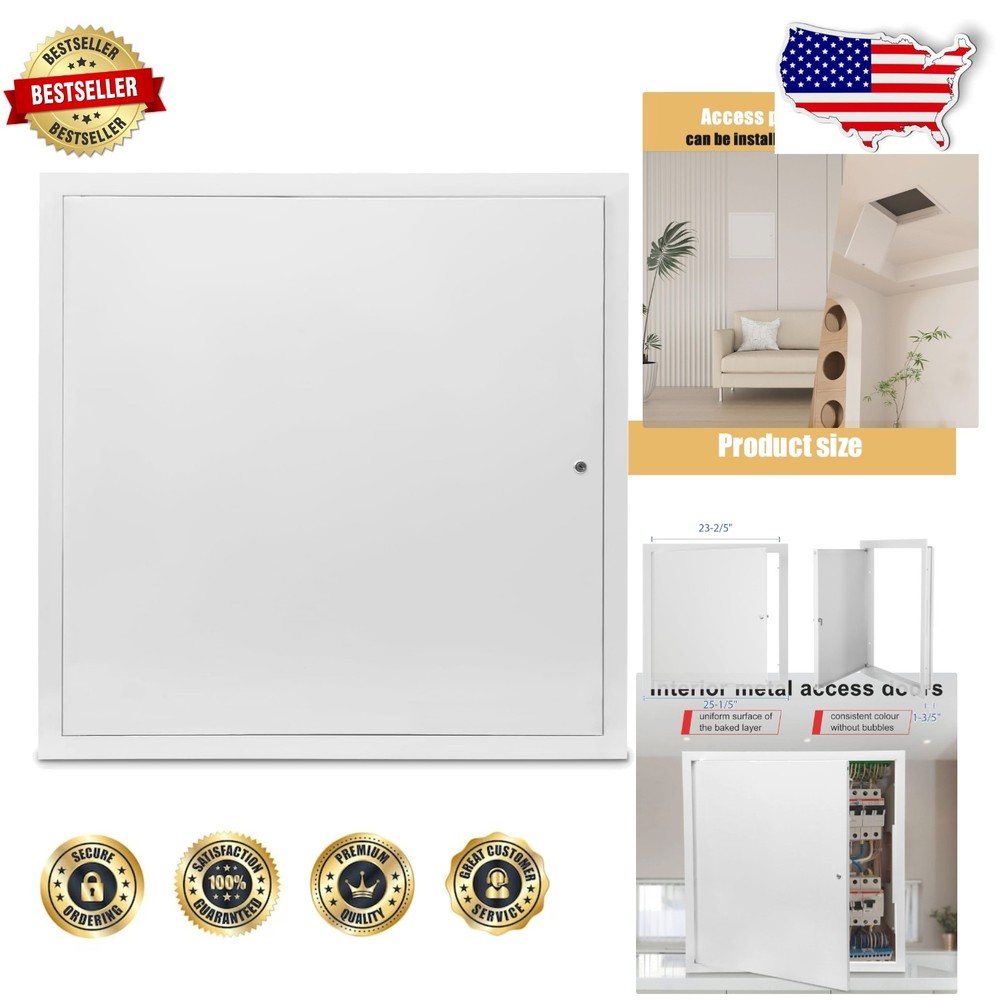 24x24 Metal Drywall Access Panel - Rust-Resistant, Modern