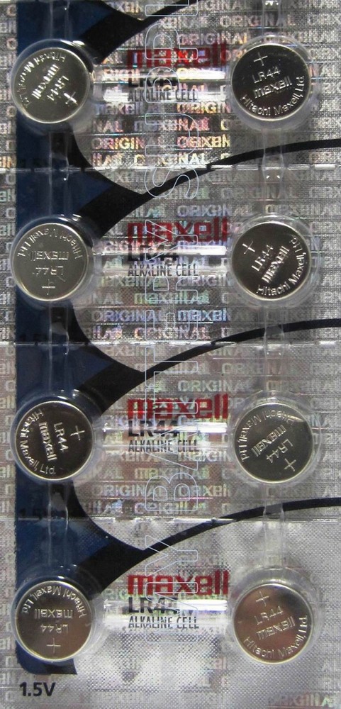 Maxell LR44 1.5V Button Cell Battery 8 Pack