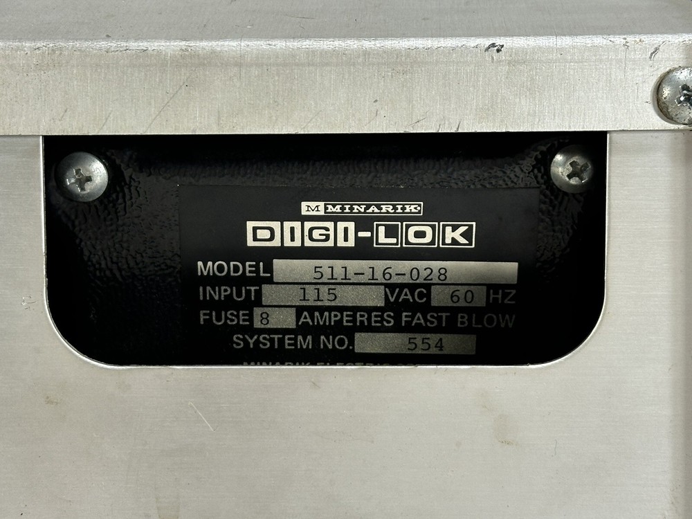 Vintage Minarik Digi-Lok ~ Model: 511-16-028 ~ Electronic Lock Box ~ Working