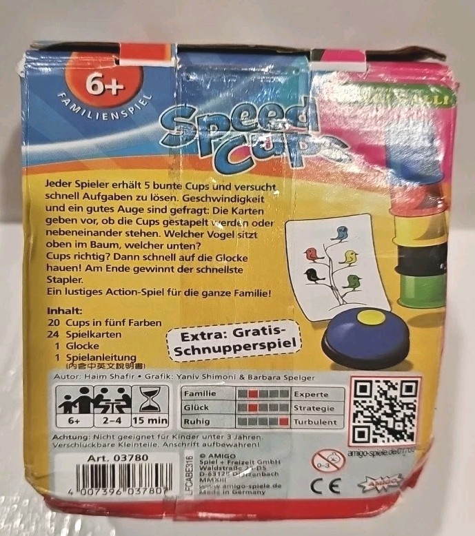 AMIGO speed Cups Multi-language version German Halli Galli