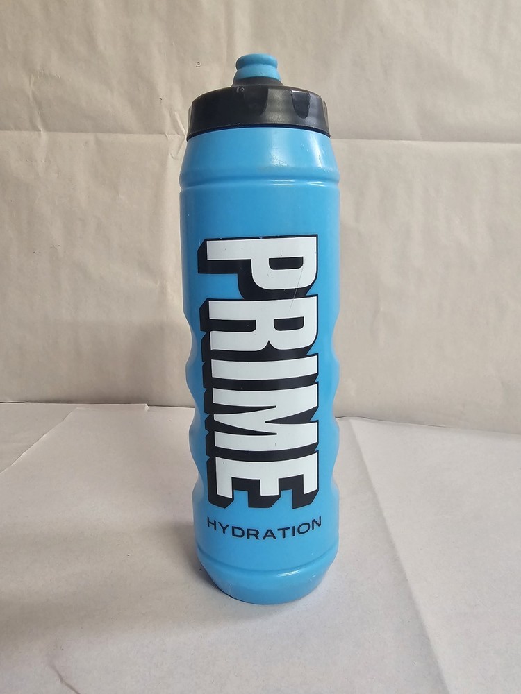 Prime Hydration 32oz Water Bottle Blue – Cold Water Only – Preowned