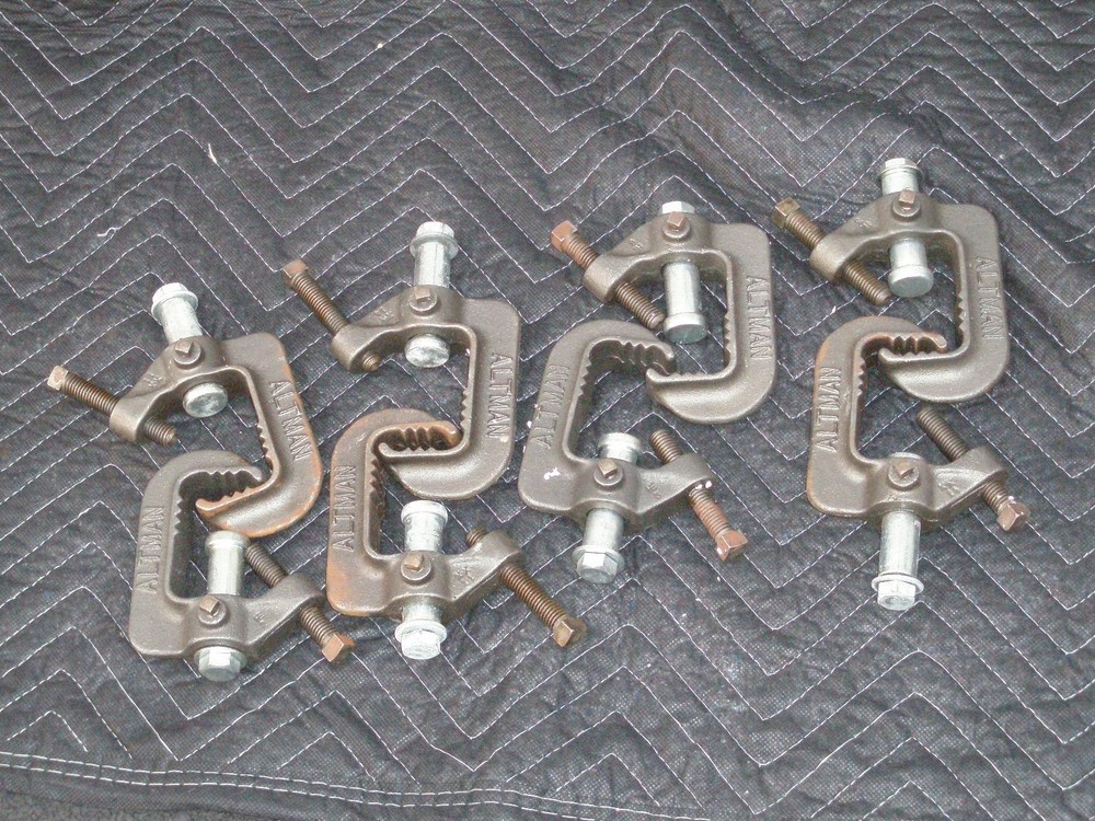 Stage lighting clamps