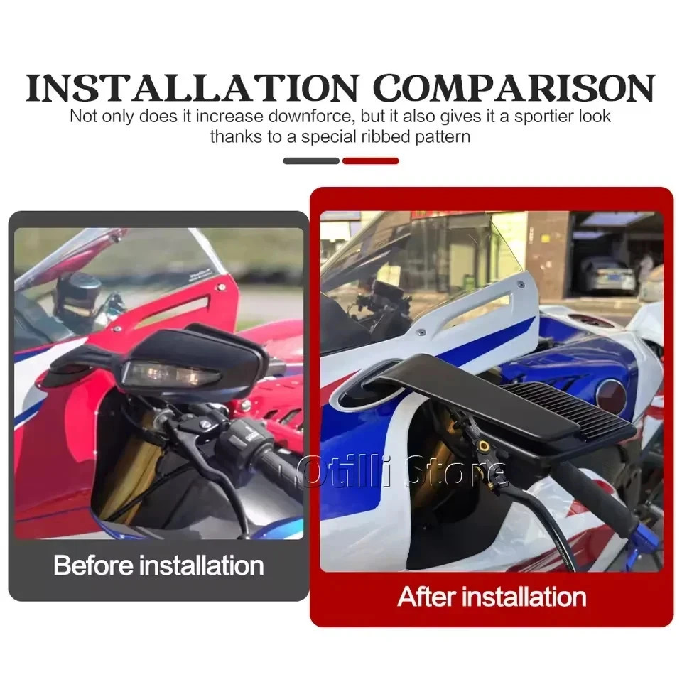 Modified Wind Wing Adjustable Rotating Rearview Mirror For Honda CBR1000RR