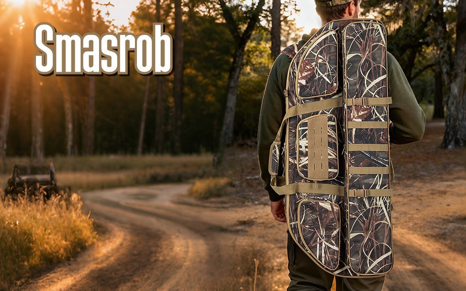 Padded Soft Bow Case with Arrow Pocket, Backpack & Shoulder Strap for Hunting