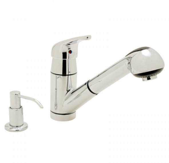 Pacifica- Pull-Out Galley Faucet w/Soap Dispense