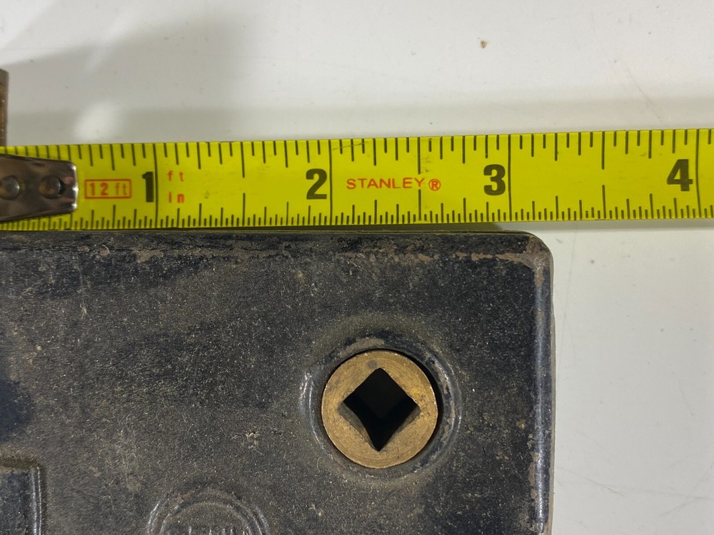 Vtg door hardware Lock Brass Back Plates Door Knobs Mortise Face Skeleton Key