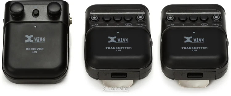 Xvive U5T2 Camera-mounted Dual-channel Wireless Lavalier Microphone System