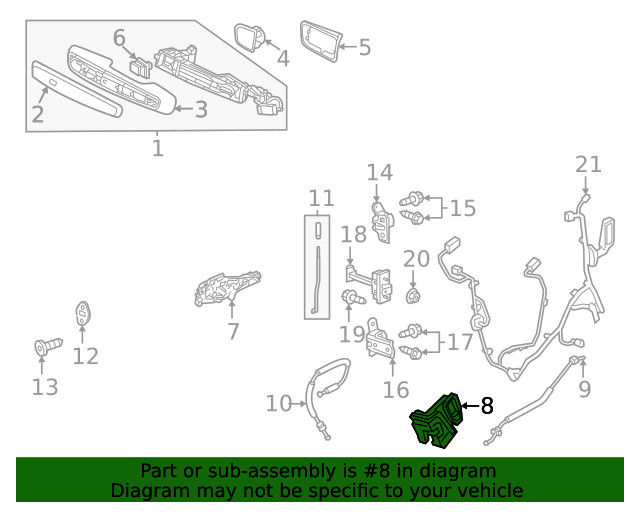 Genuine GM Lock Actuator 13546557