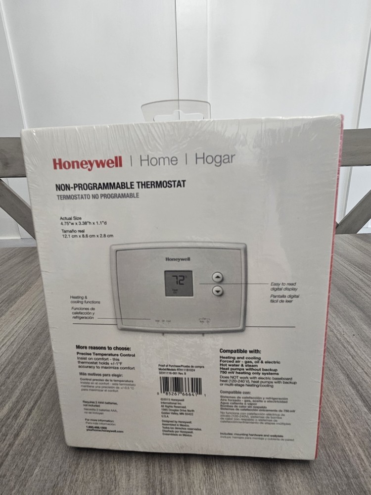 Honeywell Non Programmable Thermostat New In Box