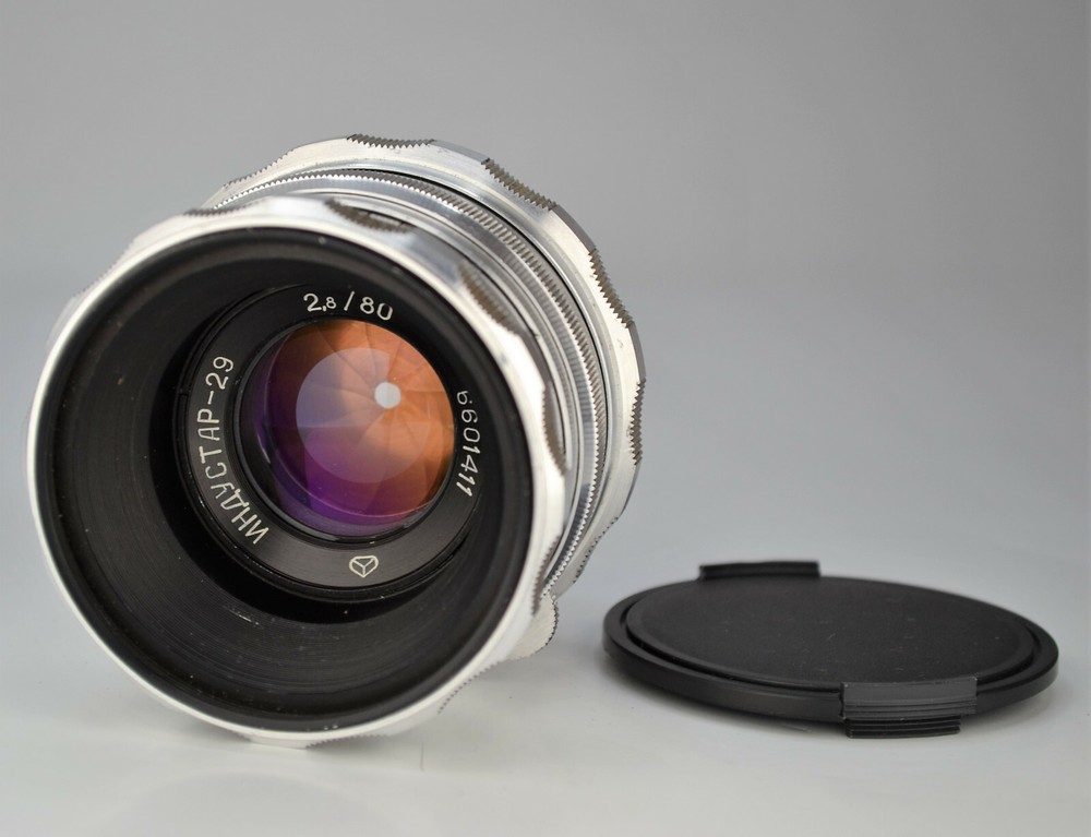 SERVICED! SOVIET USSR INDUSTAR-29 f2.8/80 MEDIUM FORMAT LENS, SALUT mount