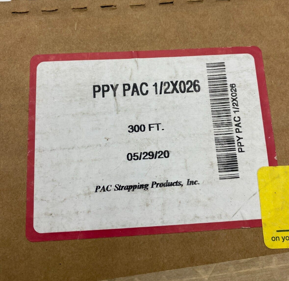 PAC Strapping PPY 1/2X026 300 FT Polypropylene Strapping Coil ✅