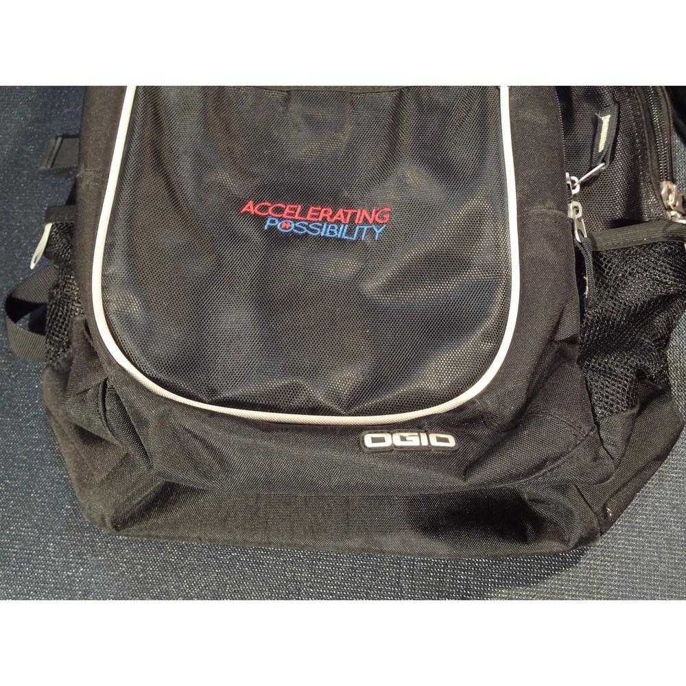OGIO Laptop Backpack Audio & Lots Pockets Black Accelerating Possibility Logo