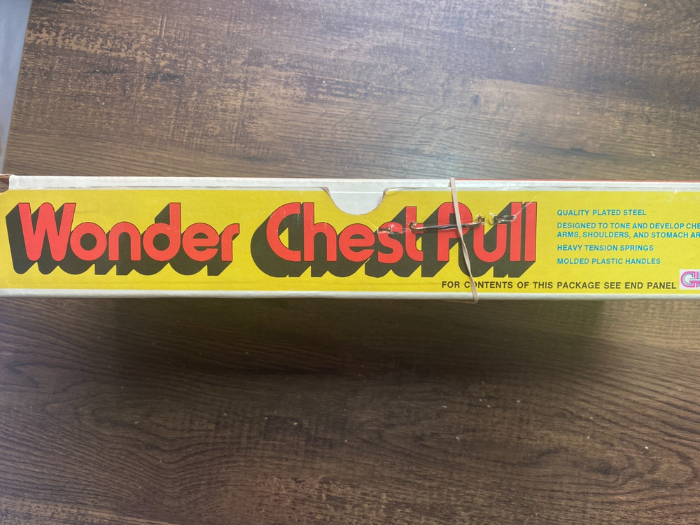 1970s Wonder Chest Pull Expander Exerciser in Original Box