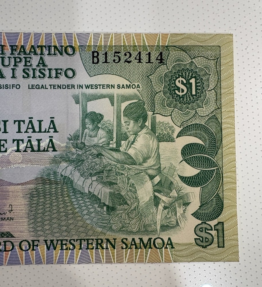 Western Samoa $1 Tasi Tālā Banknote (Uncirculated)
