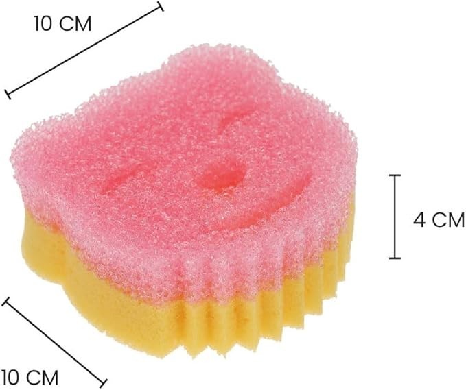 White Magic Scrubtastic Scrub & Wipe Sponge Duo 3 Pack – Dual-Action