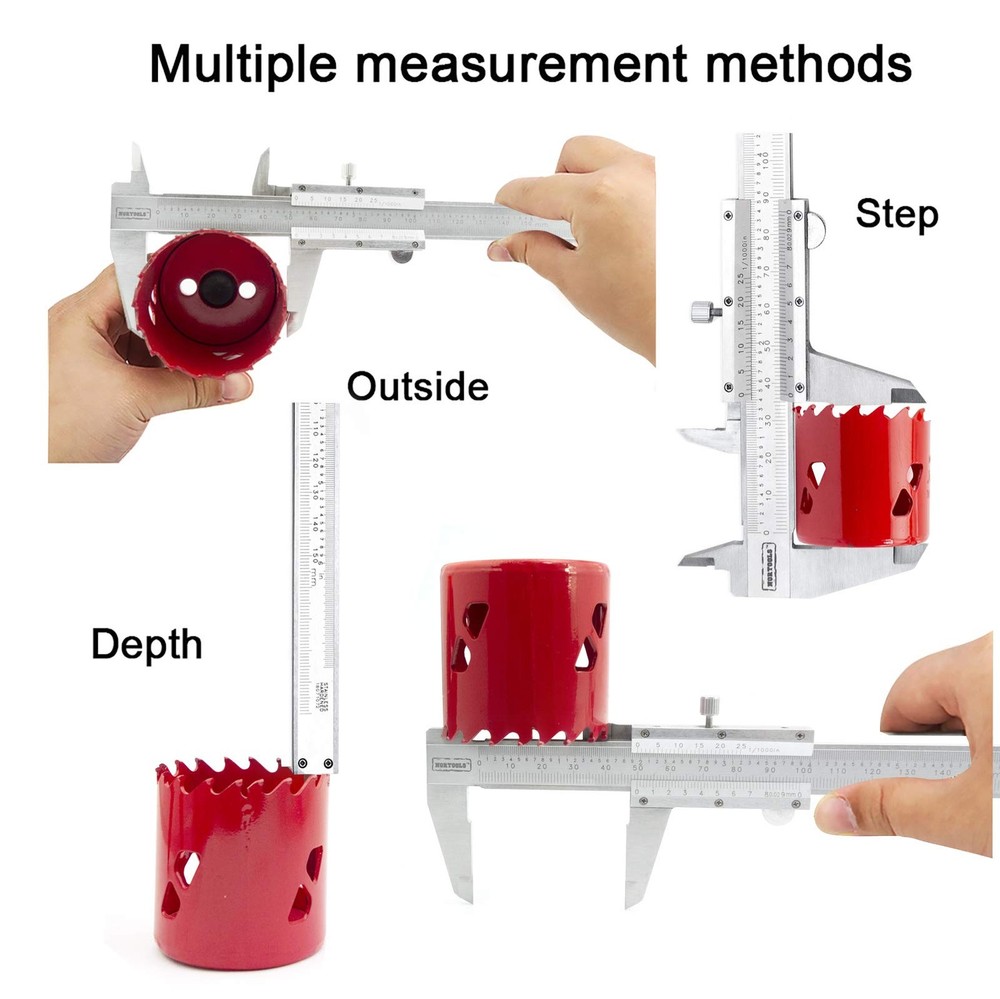 NORTOOLS Professional Vernier Caliper Measuring Tool Stainless onesize, set 4
