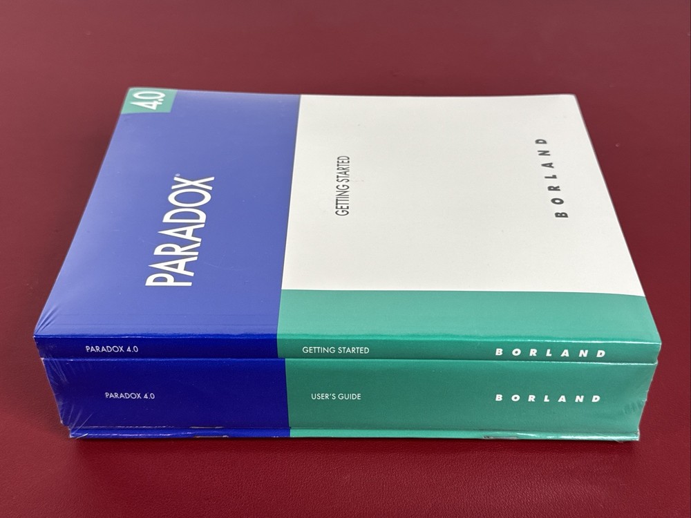 NEW Paradox 4.0 User's Guide, Getting Started, + 2 more Manuals, see description