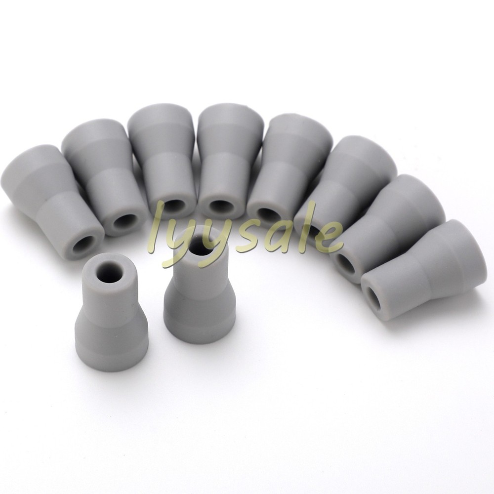 10pcs Dental Saliva Ejector Adapter Tip Rubber Snap Replacement
