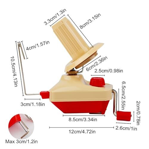 Yarn Ball Winder & Can with Scissors