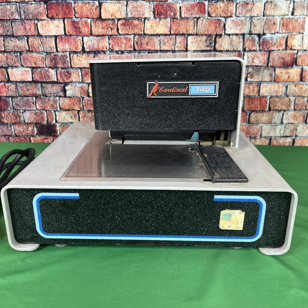 vintage Cardinal 740 Detecto Printer Powers on untested, Scale truck
