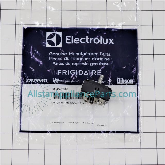 Frigidaire Range Surface Element Switch 5304522918