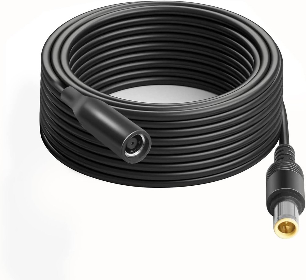 30Ft Jackery Extension Cable 14AWG 8mm Solar Panel Black