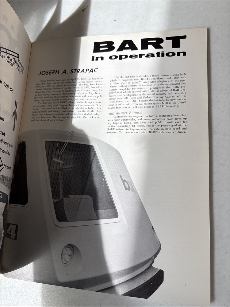 BART Bay Area Rapid Transit Off and Running 1972 by Strapac