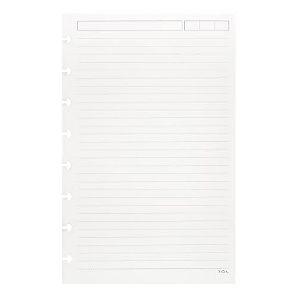 TUL Custom Note-Taking System Discbound Refill Pages, 5.5" x 8.5" Junior Size...