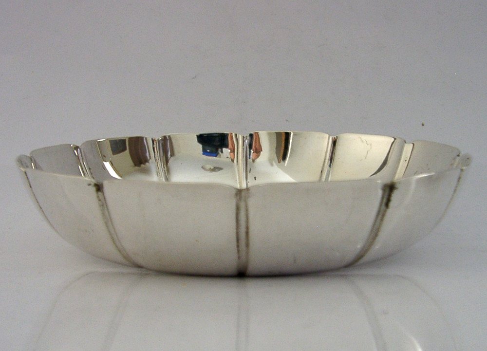 BEAUTIFUL IRISH SOLID STERLING SILVER DISH BOWL 1995 DUBLIN 142g