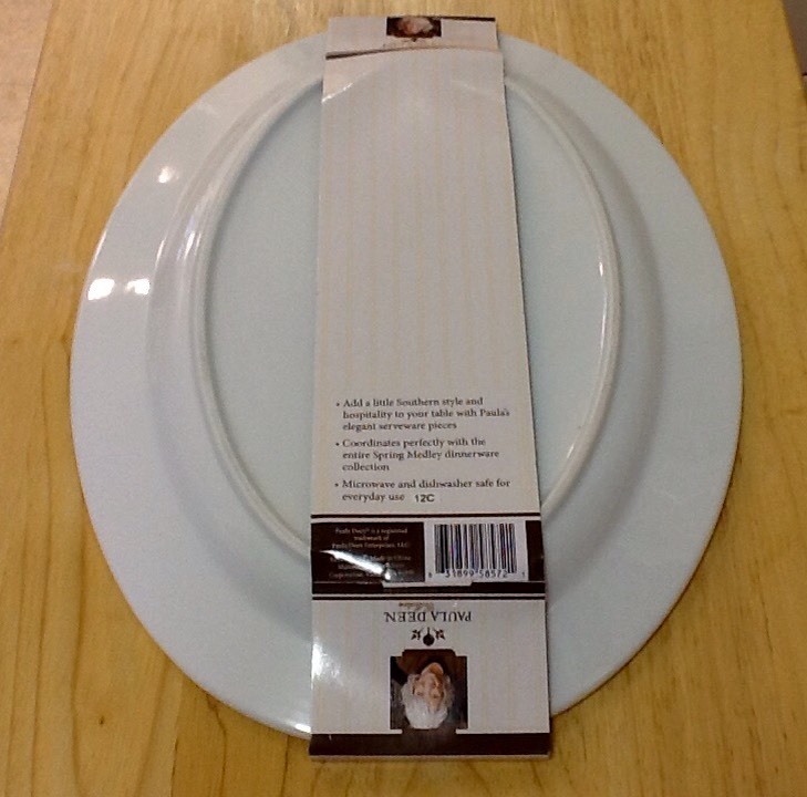 NEW Paula Deen SPRING MEDLEY Pattern 14" Oval Serving Platter Birds Flowers