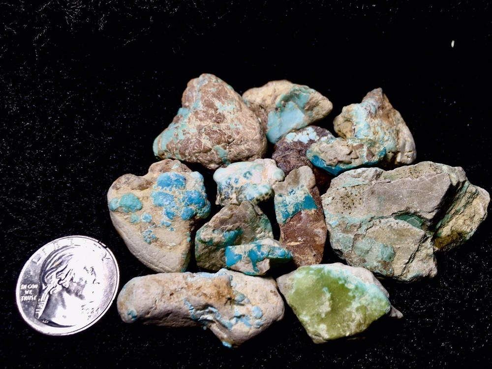 ~X - 14B Select Natural Royston Turquoise Rough