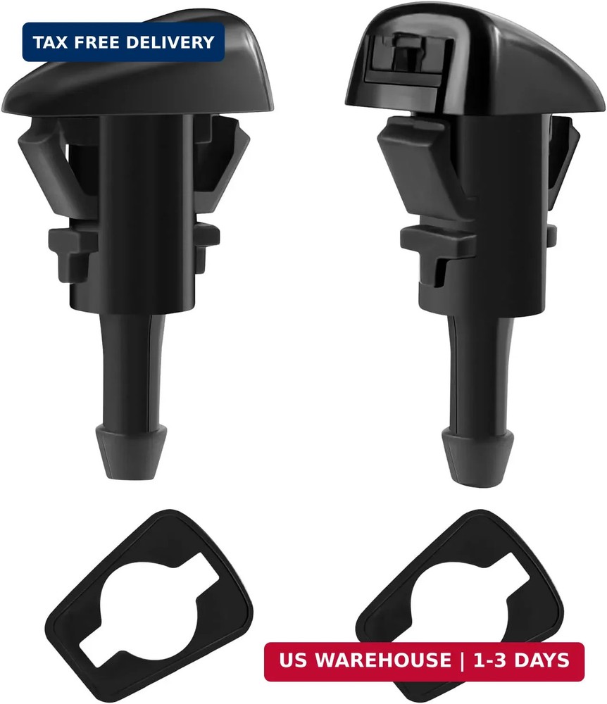 2 PCS Front Windshield Washer Nozzles Premium Spray Jet Replacement for Chrysler