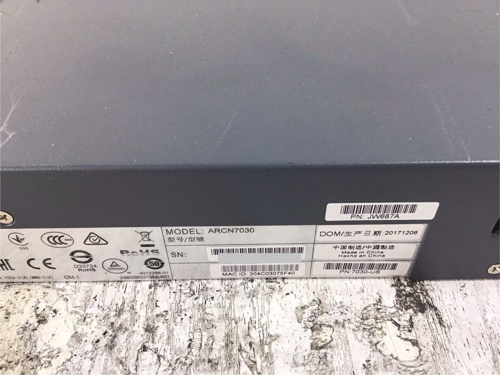 Aruba ARCN7030 Network Management Controller JW687A 7030