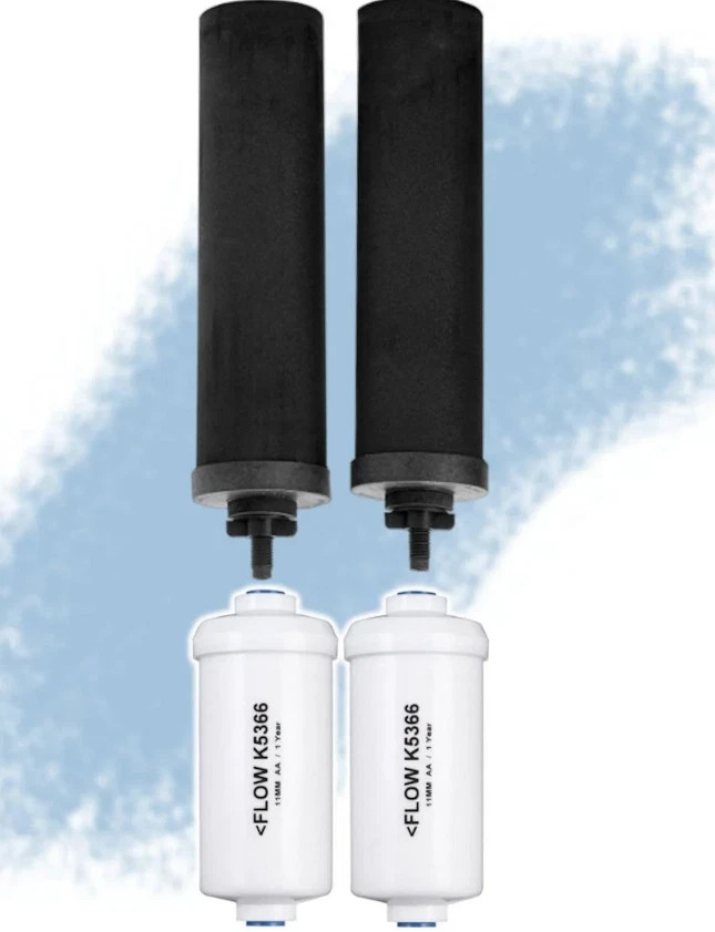 Authentic Black Berkey Filters & PF-2 Fluoride Filters Combo BRAND NEW
