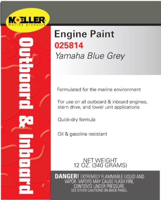 Moeller 025814 Engine Paint - Blue Gray