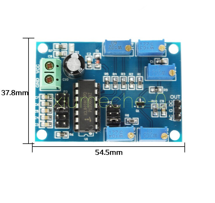 ICL8038 Medium/Low Frequency Waveform Signal Generator Sine Wave Signal Source M