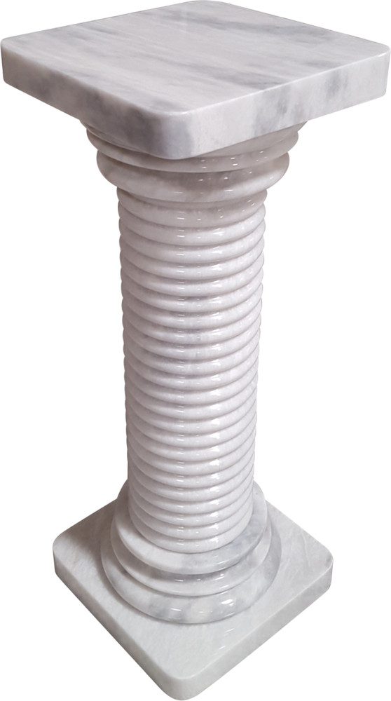 Solid Marble Pedestal Column White 36" Tall. Pickup Only.