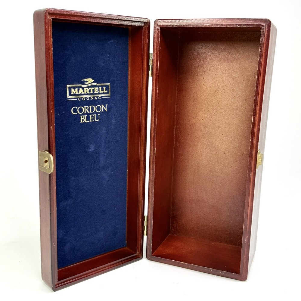 Martell Cognac Cordon Bleu Empty Wood Storage Box