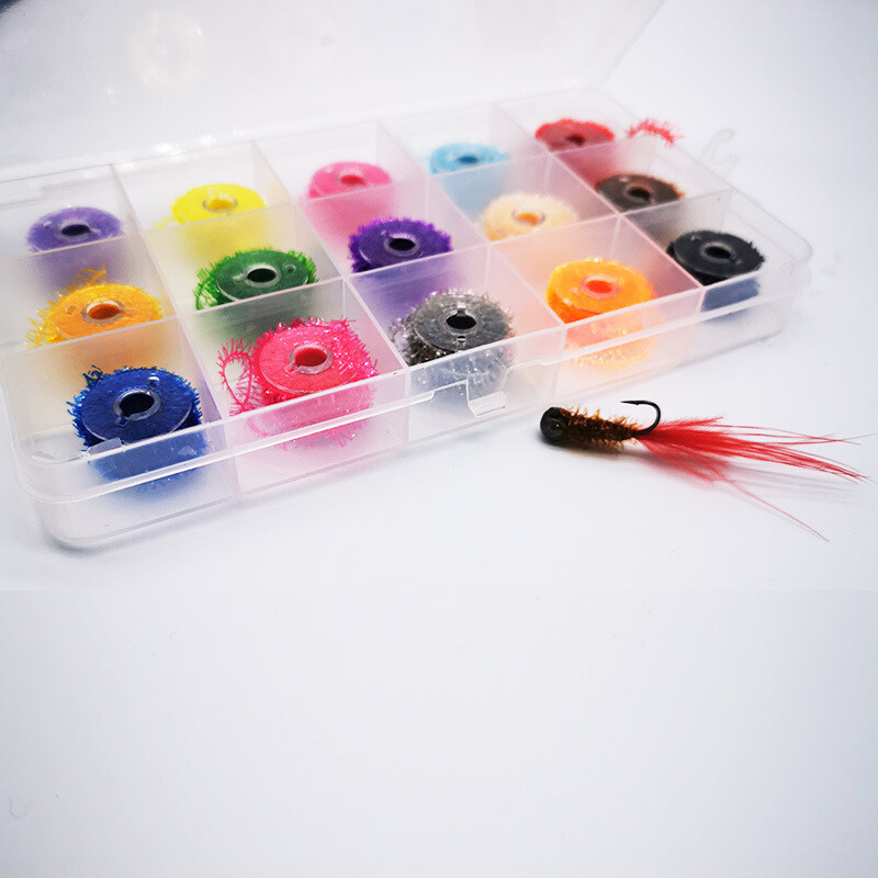 Fly Tying Tinsel Chenille Line Crystal Flash Line Crystal Flash Realistic