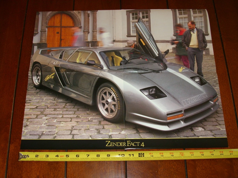 ZENDER FACT 4 ORIGINAL POSTER FROM A 1990 MAGAZINE