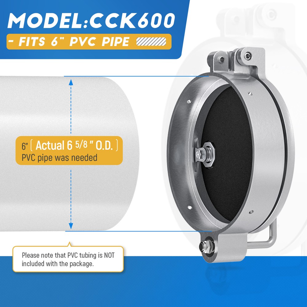 Universal Conduit Carrier Kit Fit 6" PVC Pipe