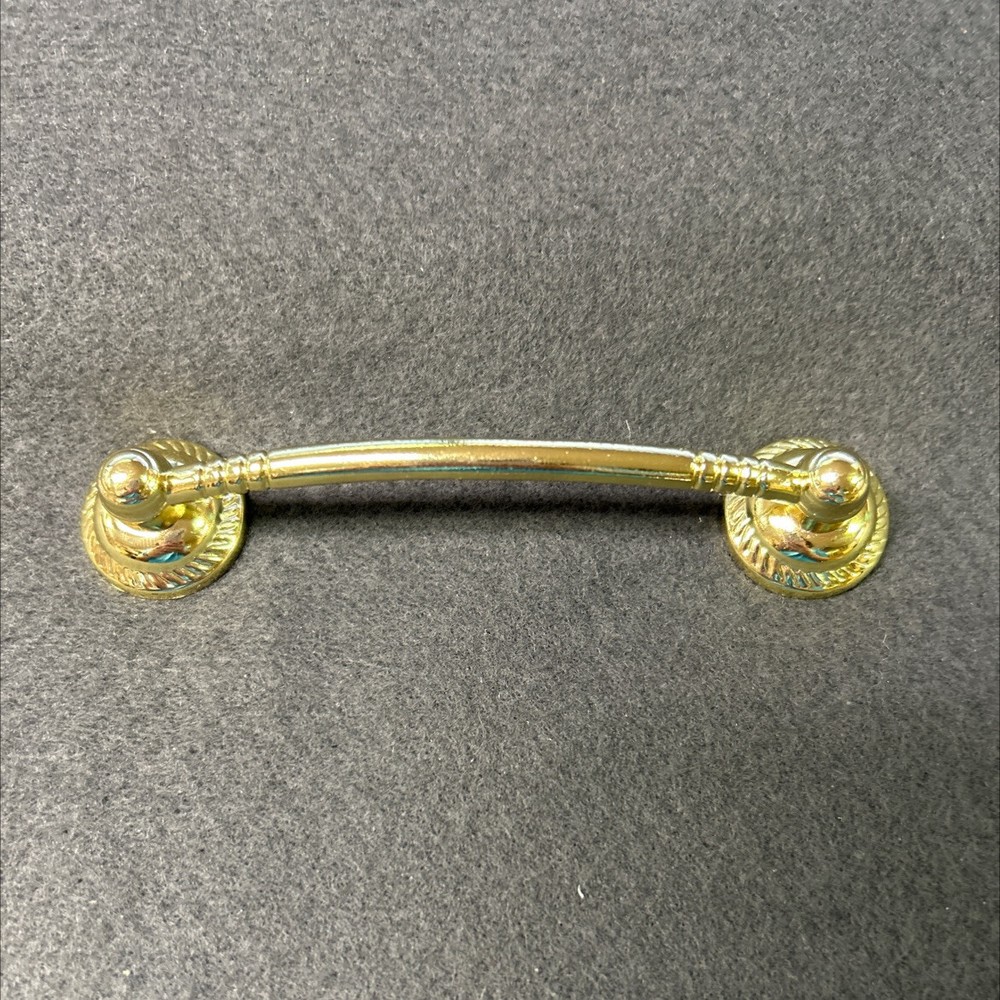 3-3/4" Rope Edge Pull Brass Plated